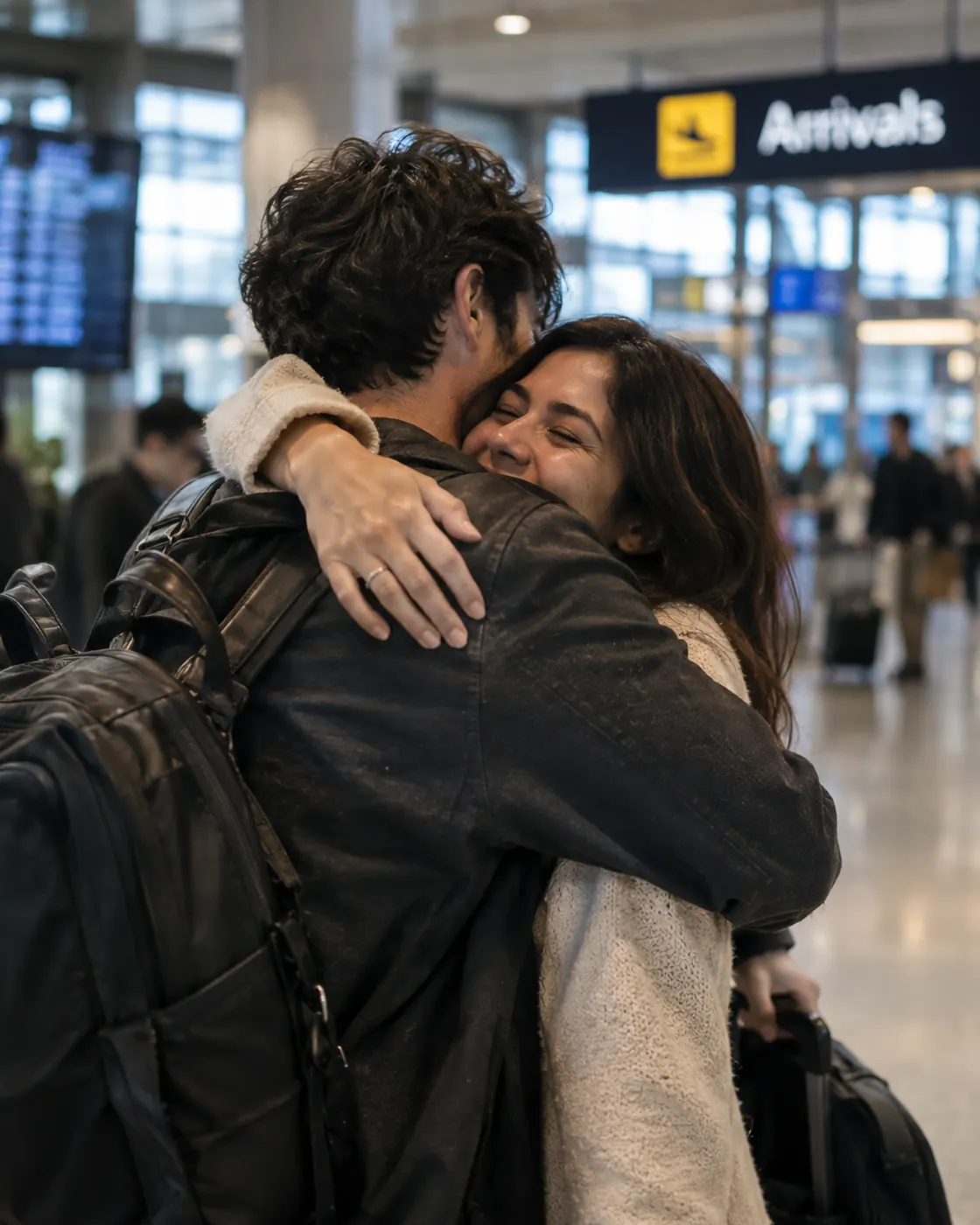 Surprise reunion after time apart — dreamy couple goals moment