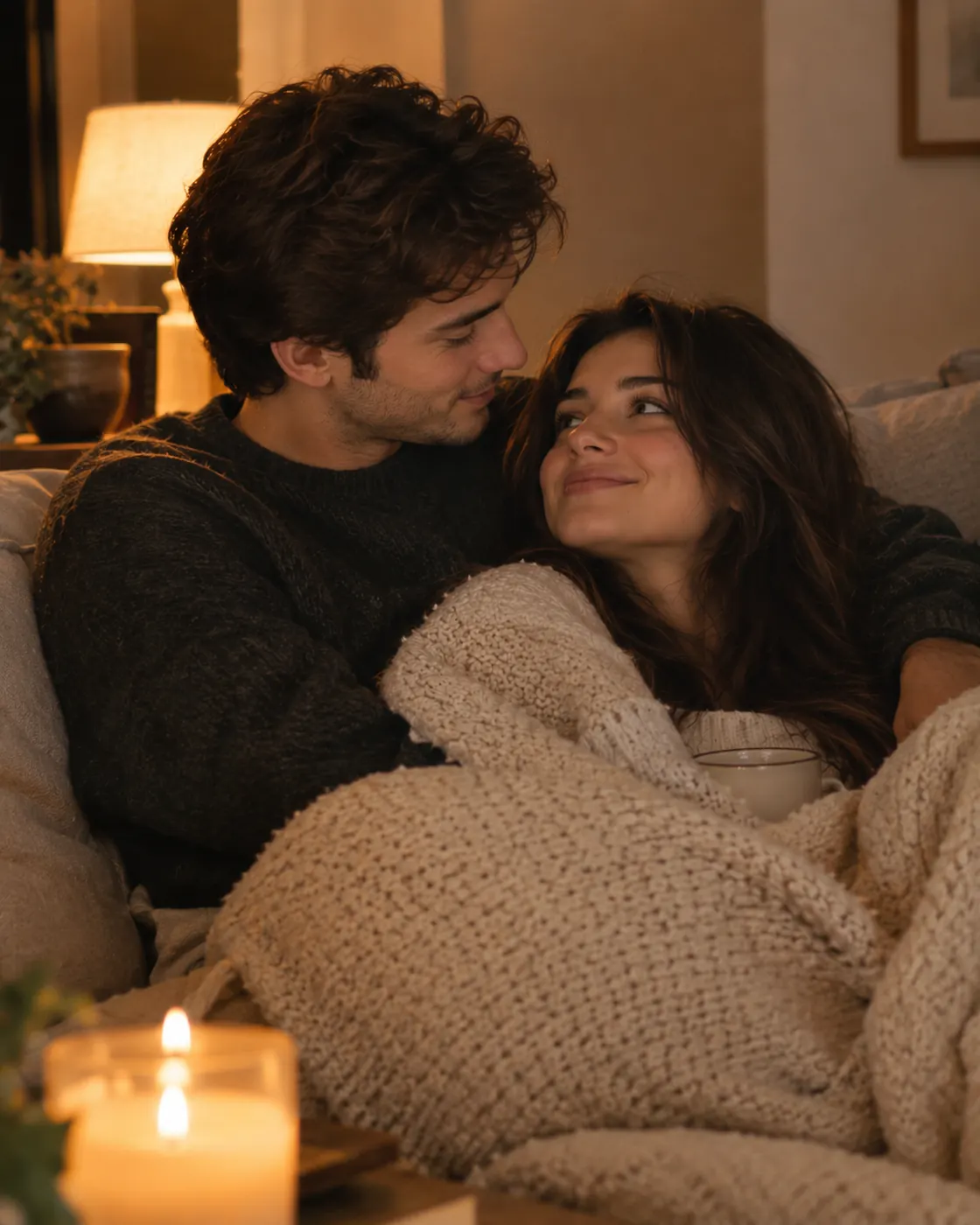 Cozy home aesthetic for couples